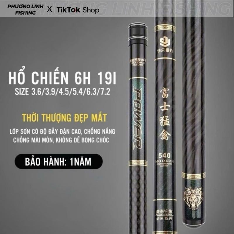Bảo Hành Cần Câu Tay Hổ Chiến Thế Hệ I 6H - Tặng Kèm Nhẫn Ngọn Phụ Zin - Bảo Hành 1 Năm 1 Lóng Trừ Lóng Gốc - Fishing Đi Câu Bắt Cá cầncâutay cancautay 6h