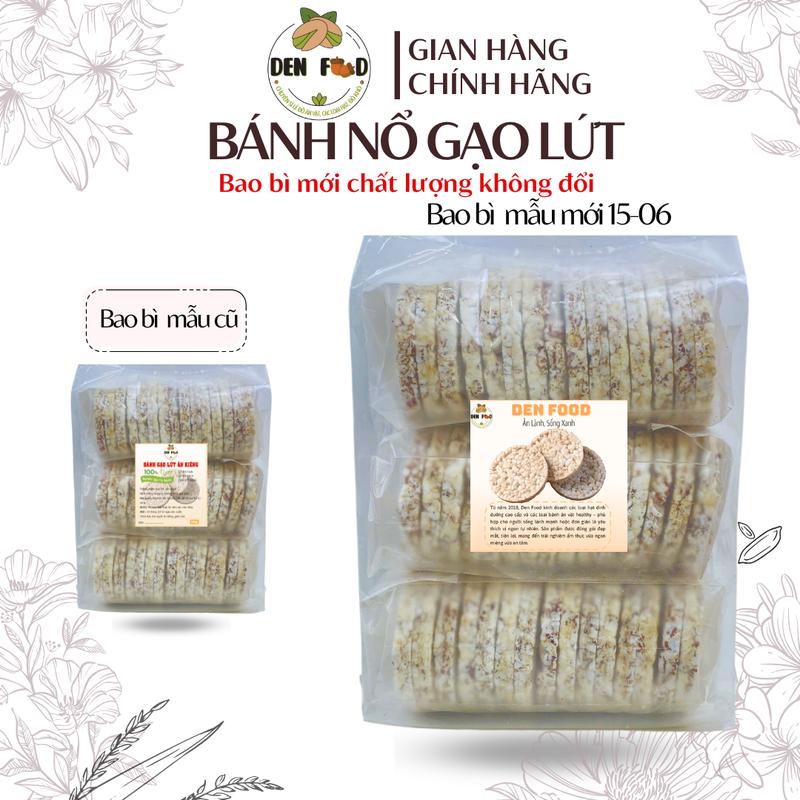 Bánh gạo lứt nguyên hạt 500gr bánh nổ gạo lức  - Ăn Vặt Denfood Snack Cay 