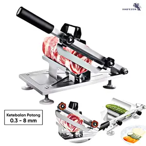 Alat Pemotong Daging Buah Sayuran Vegetables Meat Slicer - BX002 Stainless Steel Gagang Kitchenware