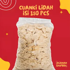 Cuanki Lidah Isi 150 Pcs Asli Garut Penjual Tangan pertama gurih dan renyah/Cuanki lidah bandung/Cemilan asli garut/Toping Baso Aci/Toping Seblak
