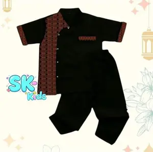 SR FASHION KIDS- SETELAN KOKO BATIK KURTA ANAK 1-10 TAHUN terlaris