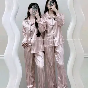 [PickMe] #A31 Baju tidur lengan panjang stelan oneset wanita baju tidur satin lengan panjang