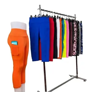 Legging Olahraga Wanita High Waist 3/4 Kantong - Sport, Outdoor