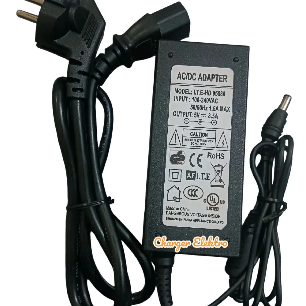 charger adaptor mesin kasir/EDC model I.T.E-HD 05080 5V 8,5A jack 5,5x2,1mm