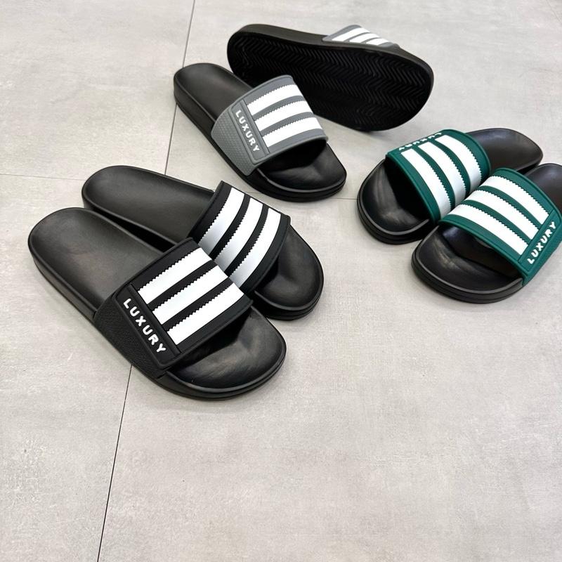 Dép Nam - Nữ Kẻ Sọc LuXuRy 3 Màu Thời Trang Đế Êm Mềm-Chống Trơn size 36-44