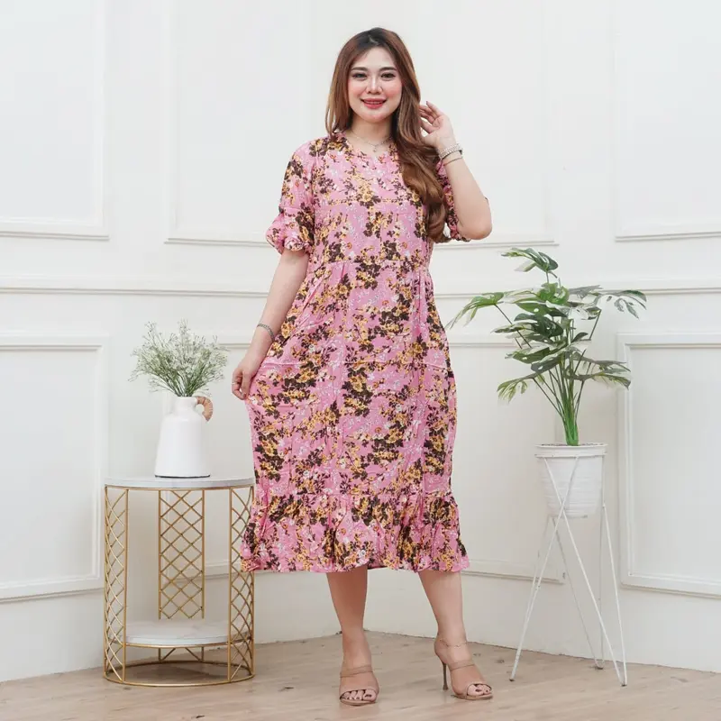 MEGA - Daster Jumbo Rayon Premium Busui LD 120 Adem Tebal Nyaman 2