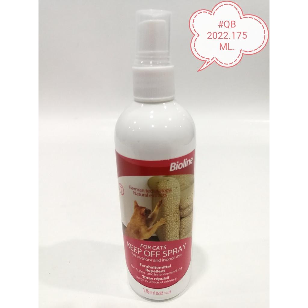 QB2022 Bioline Cat Keep Off Spray 175ml Repellent Kucing