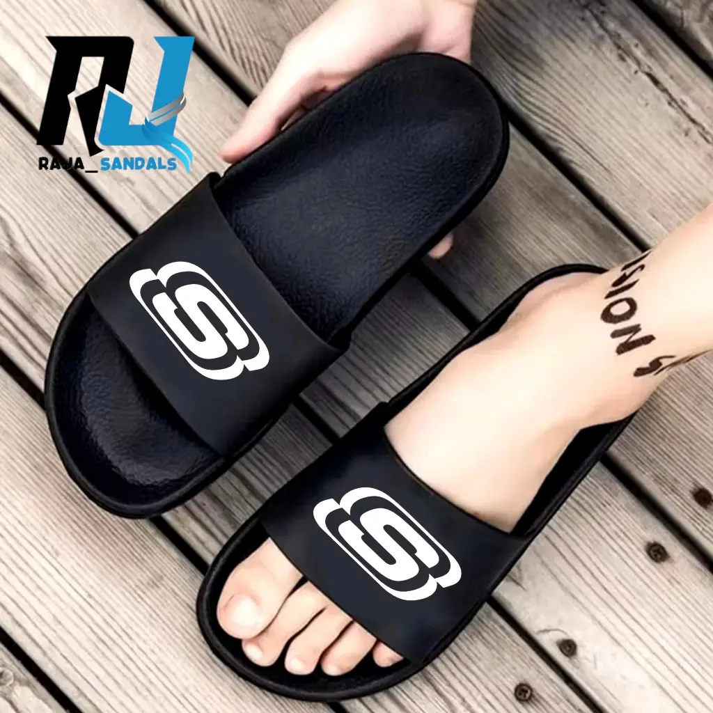 Sandal Slide Kekinian Anti Selip Pria dan Wanita - Shoes, Karet Sendal sandal selop kece