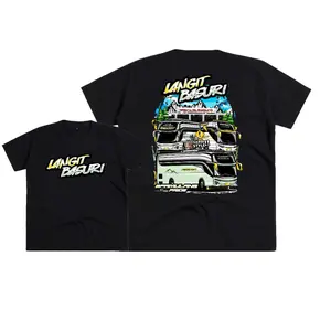 Baju Bus LANGIT BASURI JETBUS 5 Vektor Bus Mania Kaos Distro Anak Laki Laki 2-15 Thn Free Sticker