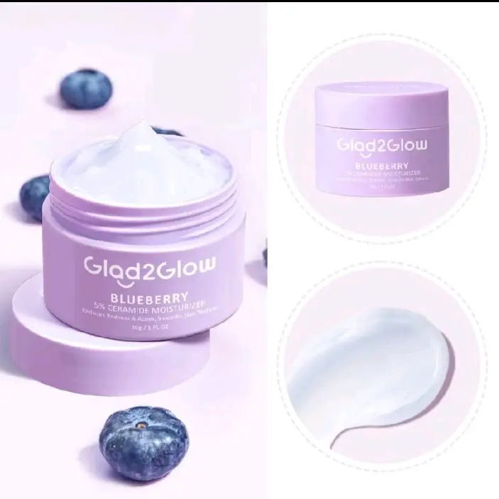 glad2glow 5% ceramide moisturizer blueberry 30g 1