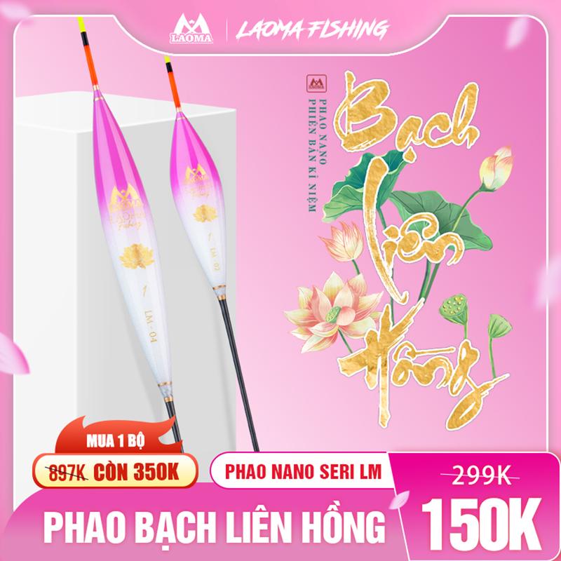 Phao Nano Bạch Liên Hồng - LAOMA FISHING - Phao Câu Đài
