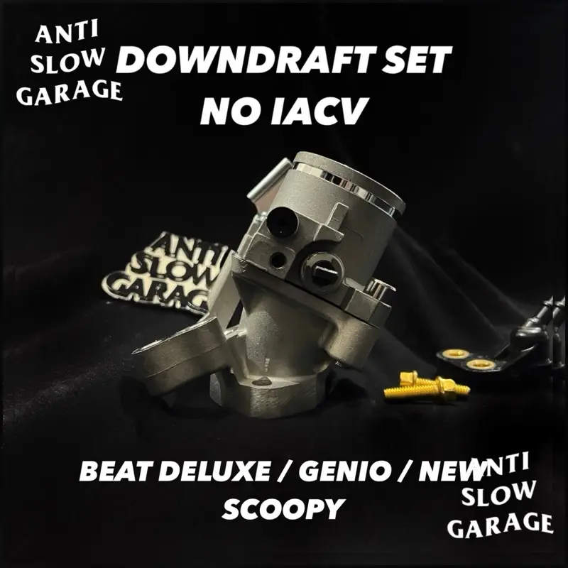 Throttle Body 26 28 30 32mm Downdraft Beat Deluxe/Genio/All New Scoopy ANTI SLOW GARAGE. Paket Downdraft Beat Deluxe/Genio/All New Scoopy