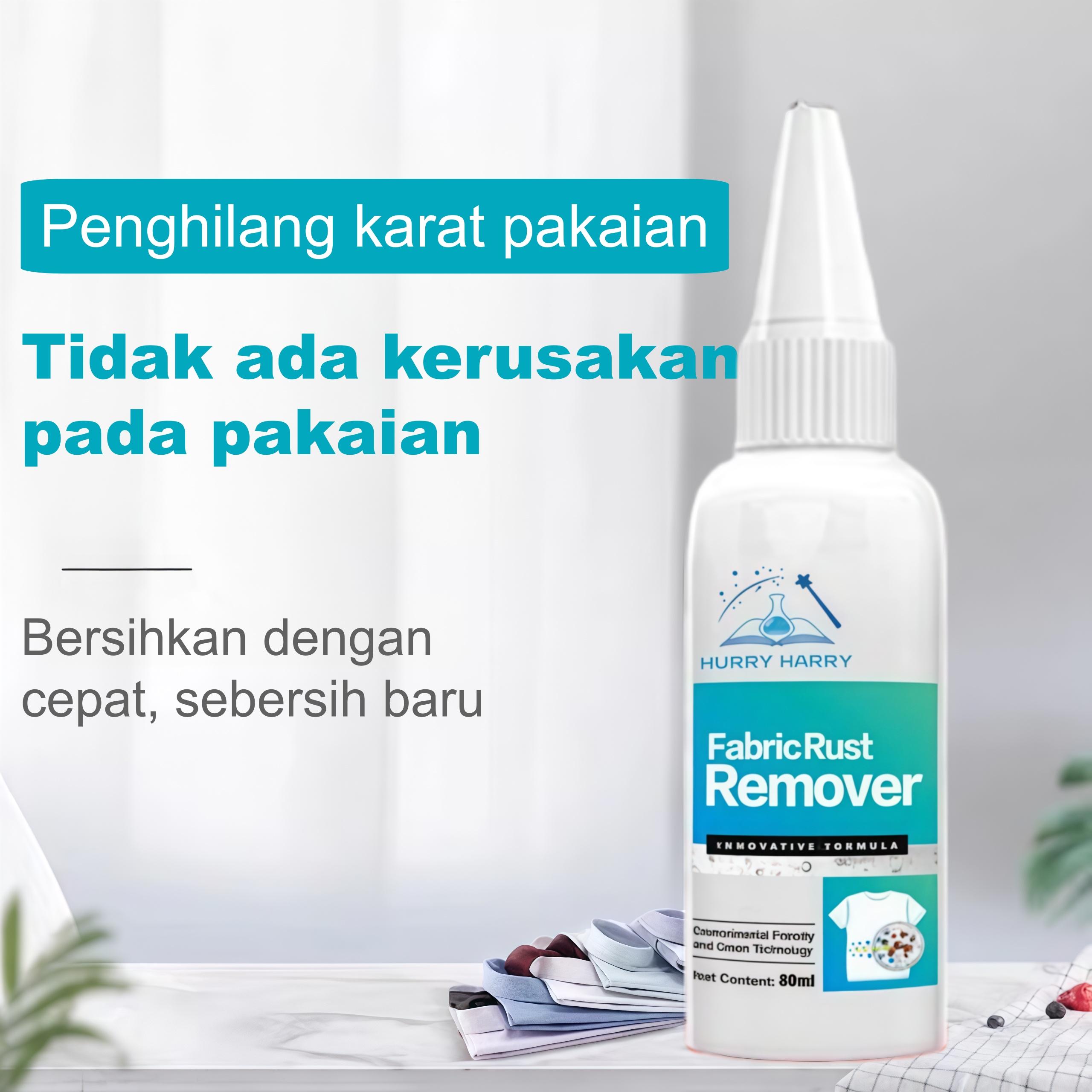 Hurry Harry Penghilang Noda Karat Tanpa Air Untuk Pakaian Lembut dan tidak merusak kain
