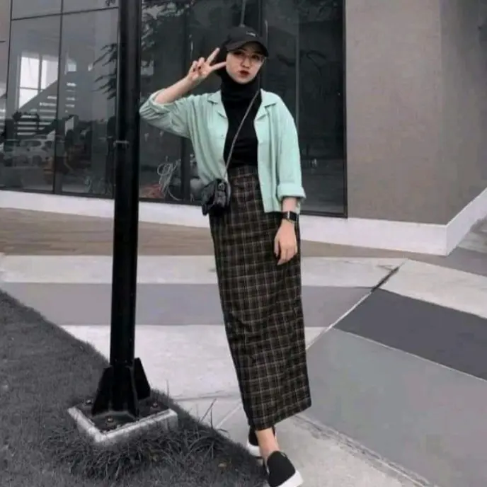 ROK SPAN TARTAN KOTAK 0