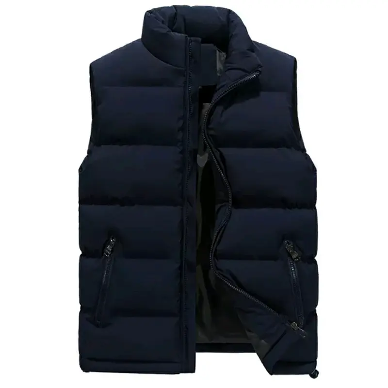 rompi vast gelembung tebal hangat cocok dimusim dingin Pria Singlet Logo Dewasa Navy Hitam 1