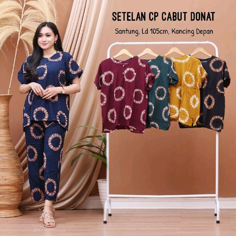 Setelan Daster Celana Panjang / Setelan Motif / Setelan Daster Wanita / Baju Tye Tye Setelan Baju Tidur / Baju Piyama  Terbaru Dari Arsyil Collection 3