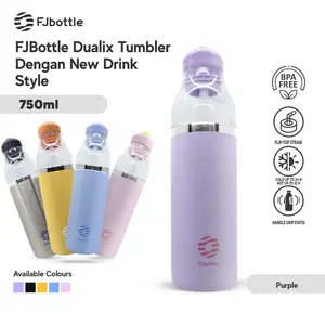 FJBottle - Botol Minum Tumbler Olahraga Dualix Tritan + Stainless BPA FREE 750ml Double Insulated , Dengan Sedotan Lebih Praktis - SR2080