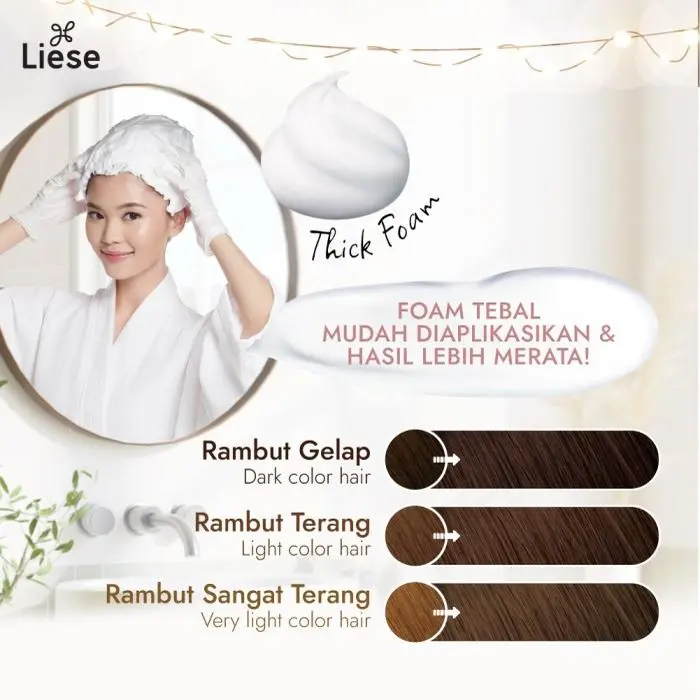 Liese Bubble Hair Color Foam Chestnut Brown - Cat Rambut Permanent 2