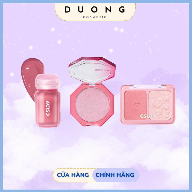 Má hồng kem dạng lỏng GSLAY Bubble Gleam Blush Serum căng bóng bắt sáng, mỏng…