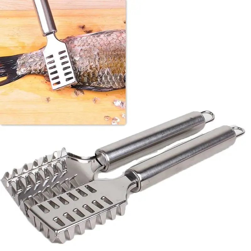 LISM Peeler Pisau Pengupas Sisik Ikan Fish Skin Scraper Stainless - FKW30 0