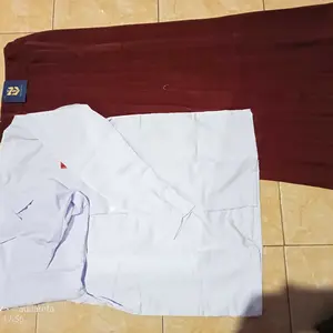 Rok Panjang Seragam Sekolah SD MI Madrasah Model RA Rempel Lipit Full Warna Merah Hitam Putih Coklat Hijau Biru Benhur Bahan High Twis Jahitan Kuat Pinggang Karet Nyaman Anak Perempuan