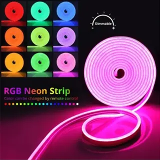 Jalur lampu LED neon dalam bentuk DIY, DC SMD2835, kalis air, Fleksibel, untuk hiasan rumah, bilik tidur, perkahwinan, pesta, hiasan Krismas, tanda pengiklanan