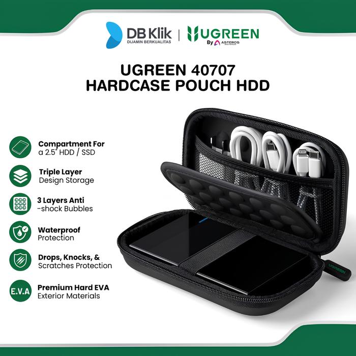 Gambar Hard Drive Case UGreen Small Size - HardCase Pouch HDD (40707) dari DBKlik Indonesia Kota Surabaya Tokopedia