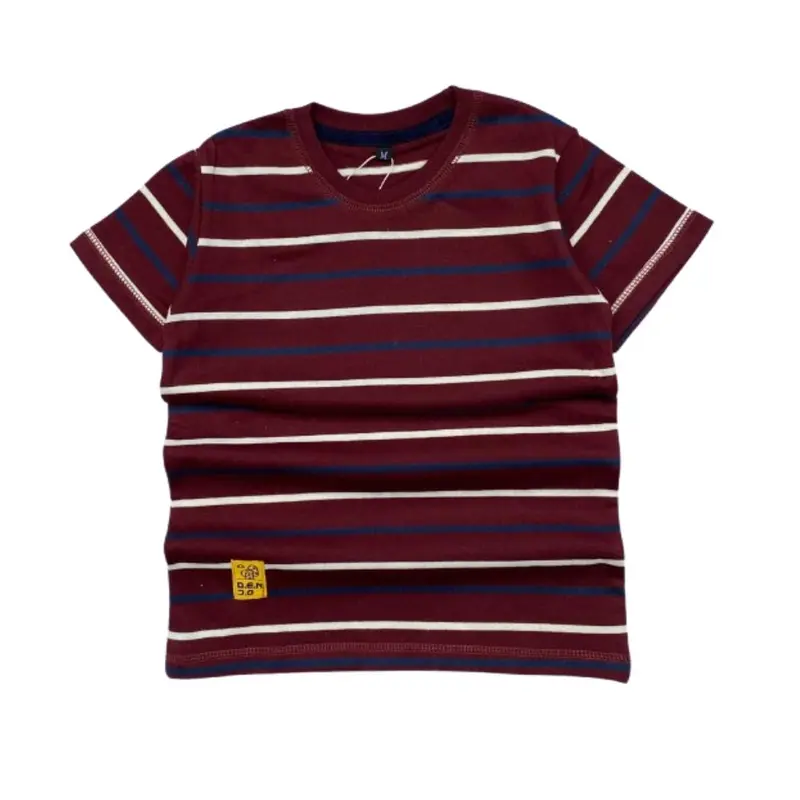 Baju Kaos Anak Laki Laki Motif Salur Umur 1-12 Tahun Cotton Combed Distro Kids Bunda Perempuan 5