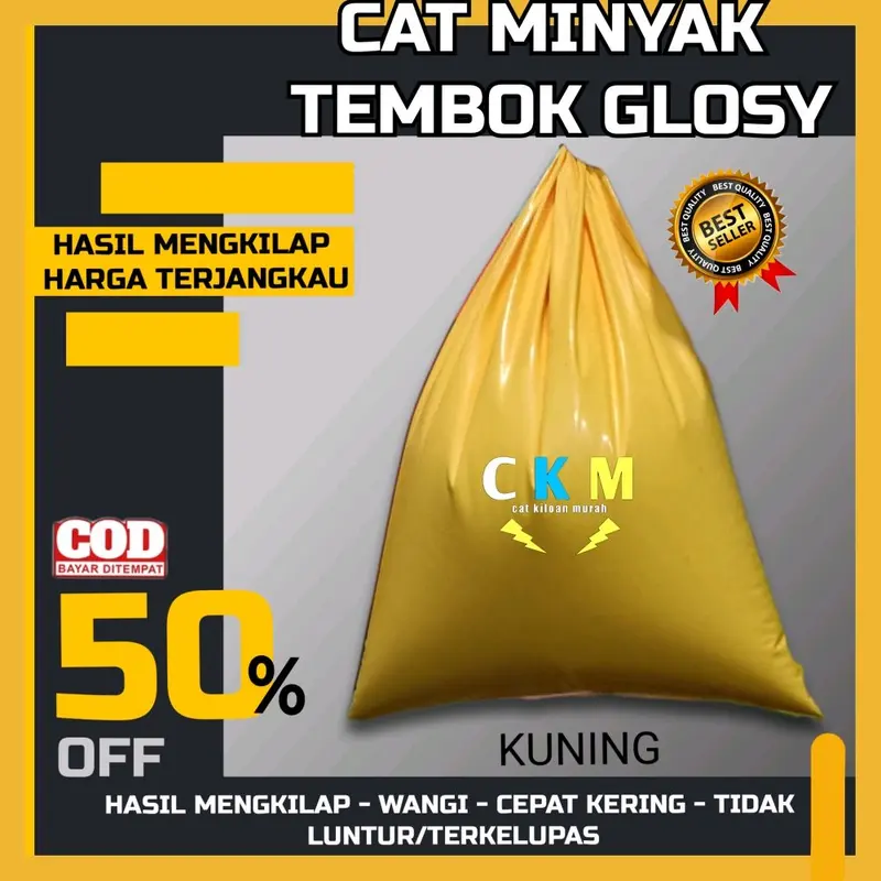 Cat minyak Tembok waterproof  1 kg ckm 11 Paint Filter 6