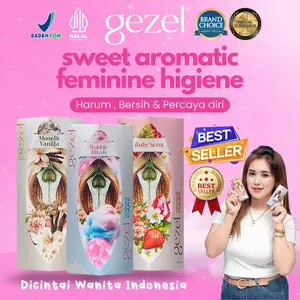 Gezel Intimate Spray | Feminine Parfume Bubblegum, Vanilla, Strawberry | Sekaligus Perawatan Area Kewanitaan BPOM