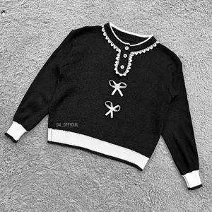 NURFAZ COLLECTION - Cardigan Anak Perempuan Rajut Renda Korea - Atasan Anak Perempuan Usia 4-12 tahun