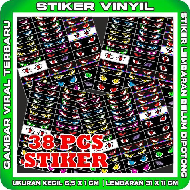 VINYL STIKER STROBO MATA Miniatur Bus 38 Pcs 0