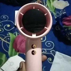 Kipas Mini Portable N68 5 Speed Wind Kipas Angin Genggam Dengan Tampilan Baterai LED