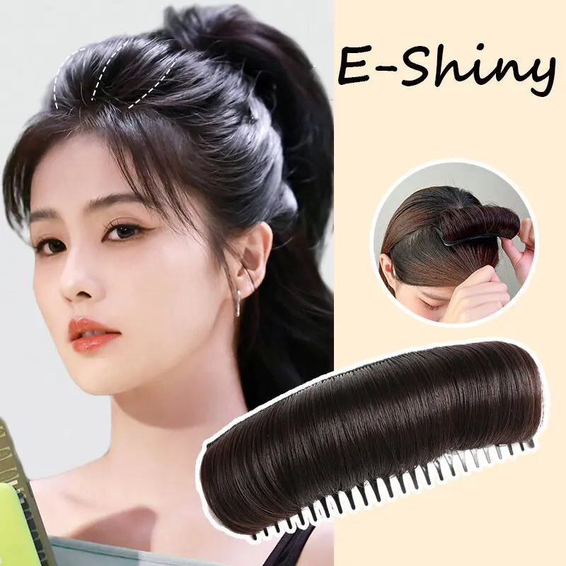 Klip sanggul wanita, alat penggayaan, potongan rambut gebu, pad, sikat, Donat, sanggul, sisipan, aksesori rambut palsu