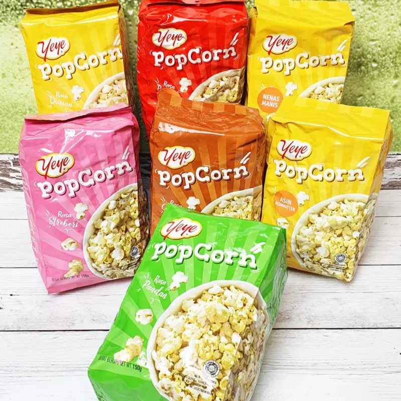 Yeye Popcorn Camilan Snack Jagung Rasa Manis Asin Enak Murah Makanan Ringan 0