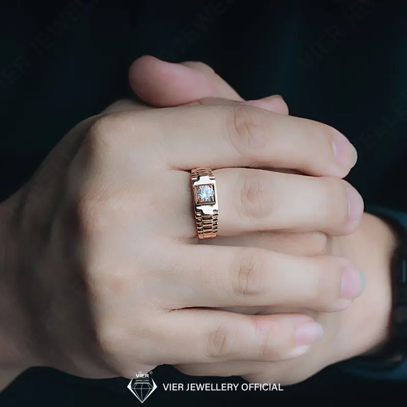 Vion Edition Ring Man 16419 Cincin Cowok Aman di Pakai Hari-Hari 2