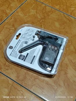 Product Review of Gratis 600 Paku / Stapler 3in1 Tembak Gun Serbaguna Staples 3 In 1   4-14 MM Tembok jokmotor triplek kayu 3in1 Besi Hand Staple Gun from r**6 0