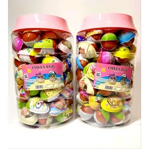 Owl Egg Snack coklat compound  Chocolate Food Makanan Cemilan Cokelatmainan 1 toples isi 60pcs