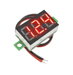 Voltmeter 0.36 Inch 4.5-30V Merah 2 Kabel