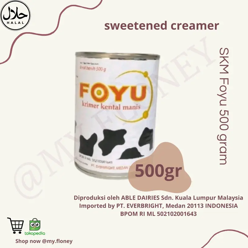 SKM Foyu 500 gram - isi 4 Kaleng Krimer Kental Manis Foyu - Susu Kental Manis FOYU Paket Hemat 2
