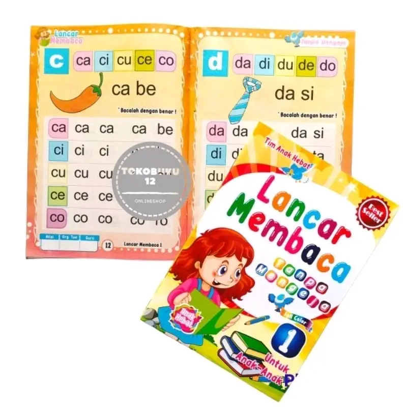 Buku Lancar Membaca Tanpa Mengeja/Buku Paud Belajar Anak Trendi Fashion