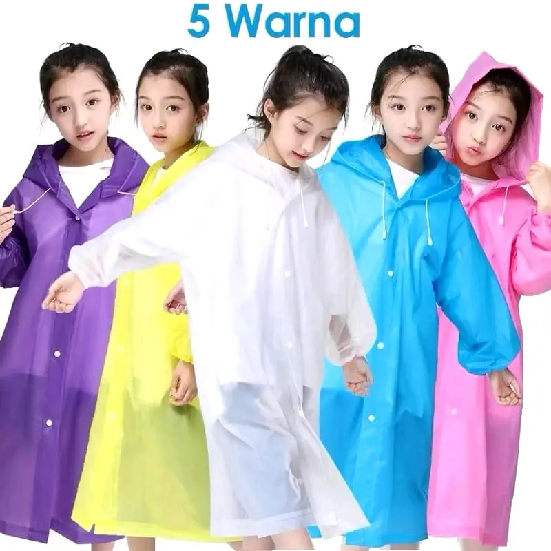 jas hujan anak ponco eva kids raincoat waterproof 0