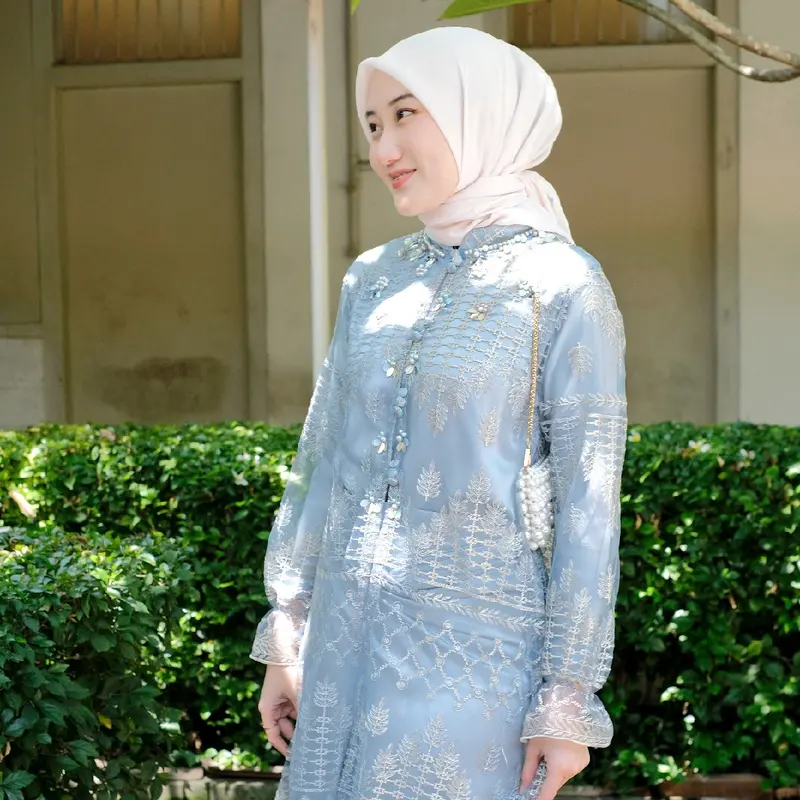 MAHIRA OUTER + INNER / BROKAT OUTER INNER Baju Muslim 1