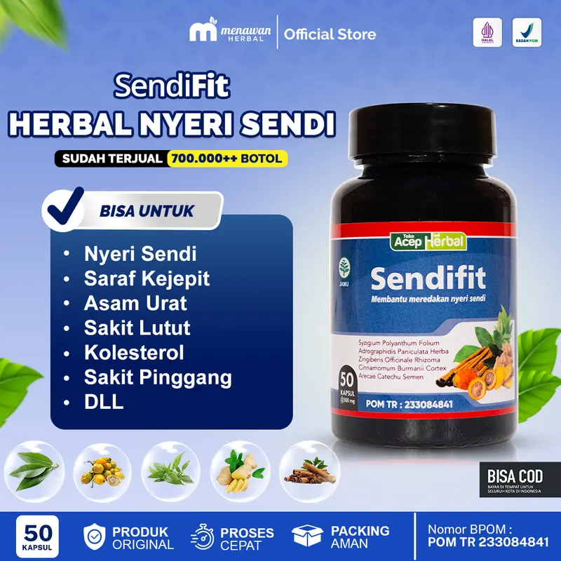 SendiFit Original - Herbal Nyeri Sendi Isi 50 Kapsul 0