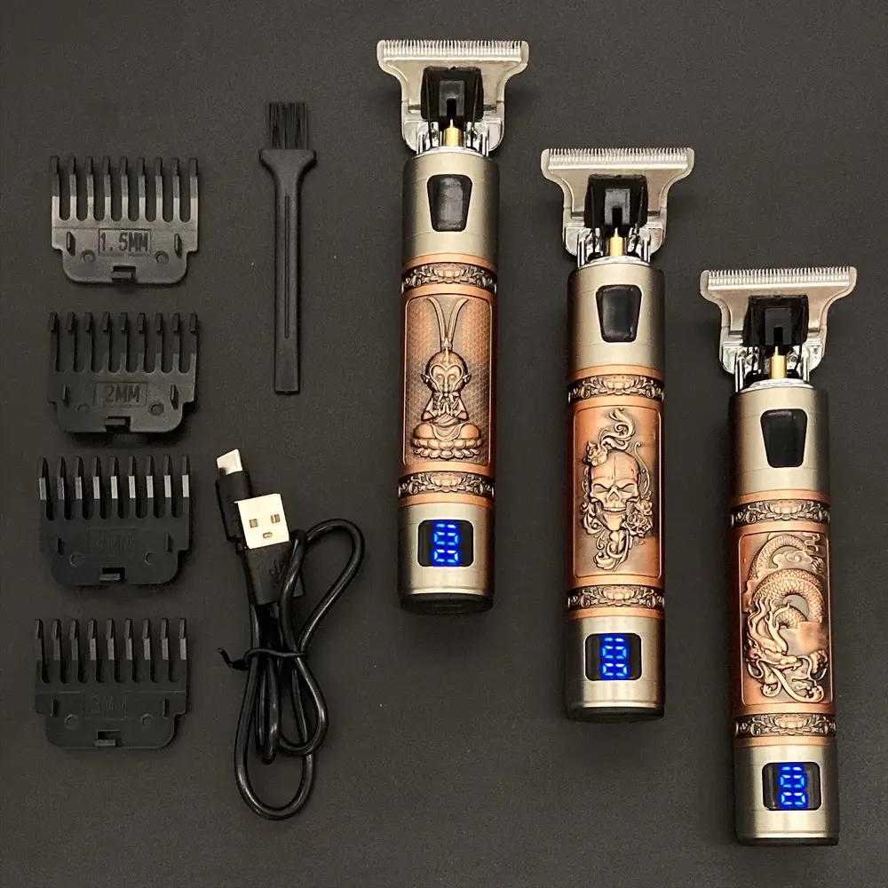 plastic Hair Clipper Razor Rechargeable Professional Trimmer Shaver for Men