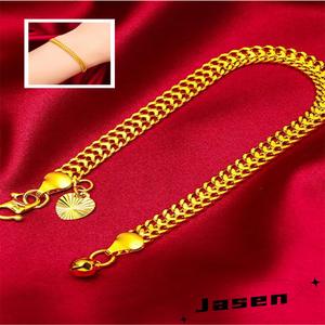 Hadiah percutian Gelang Tangan Bos Emas Yue Nansha, Fesyen Wanita, Sesuai untuk Ulang Tahun dan Hari Jadi