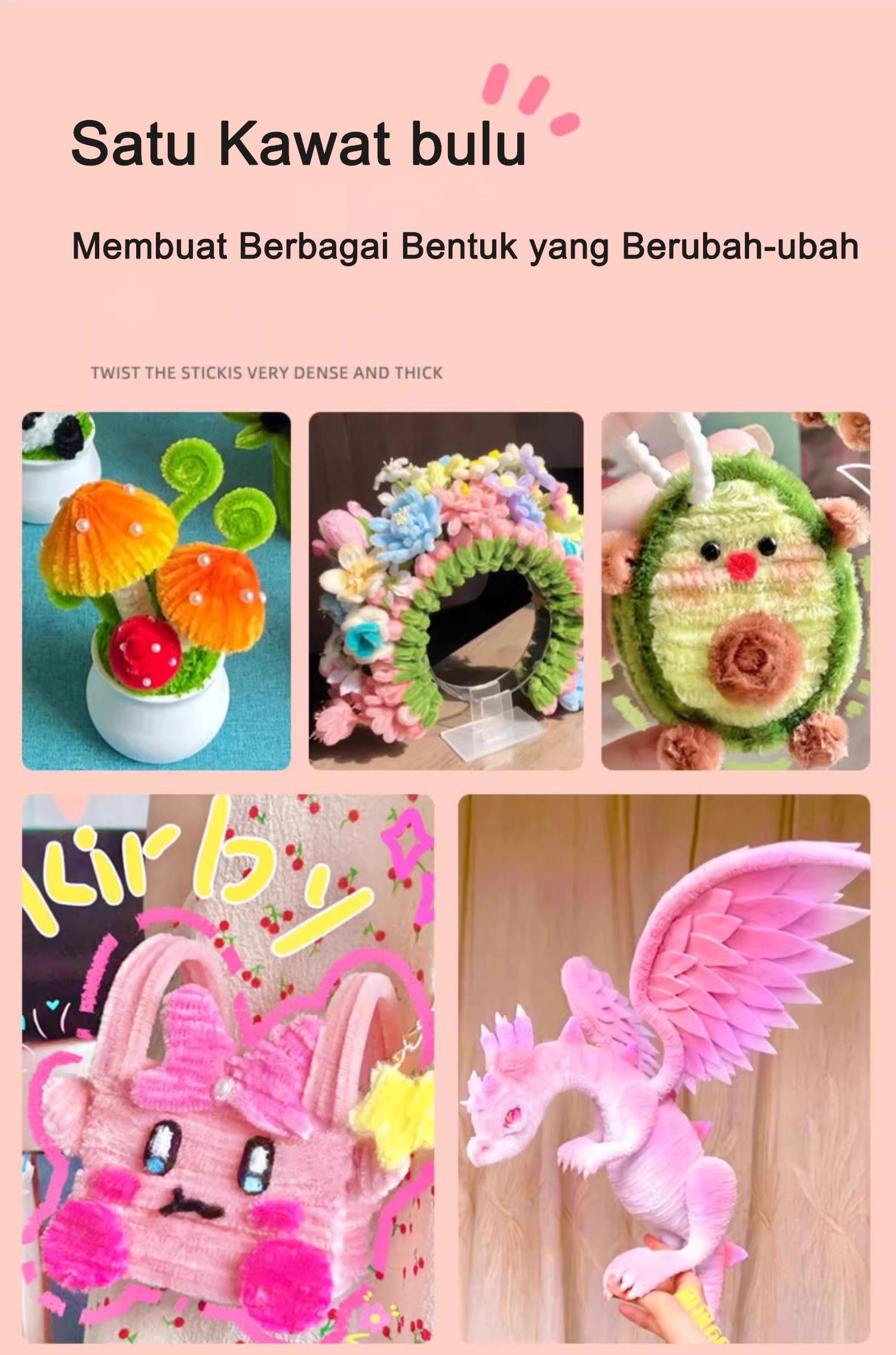 Kawat Bulu Mercy Premium 30mm 100±5pcs– Pipe Cleaner Tebal & Lentur | DIY Hiasan Ramadan Bulan Bintang | Dekorasi Lebaran | CRAFT RAMADAN Kawat Bulu Mercy Premium 30mm 100±5pcs– Pipe Cleaner Tebal & Lentur | DIY Hiasan Ramadan Bulan Bintang | Dekorasi Lebaran | CRAFT RAMADAN