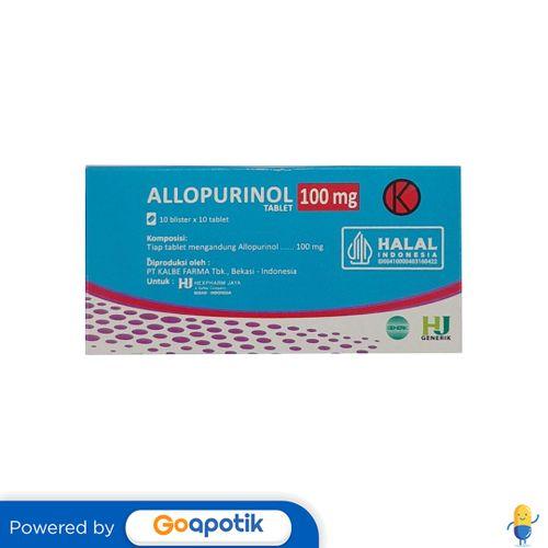 ALLOPURINOL HEXPHARM 100 MG BOX 100 TABLET