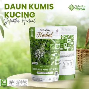 Teh Daun Kumis Kucing | Teh Herbal Alami untuk Batu Ginjal, Asam Urat, Tekanan Darah & Kolesterol | Minuman Tradisional Bantu Kesehatan Ginjal dan Saluran Kemih Secara Alami