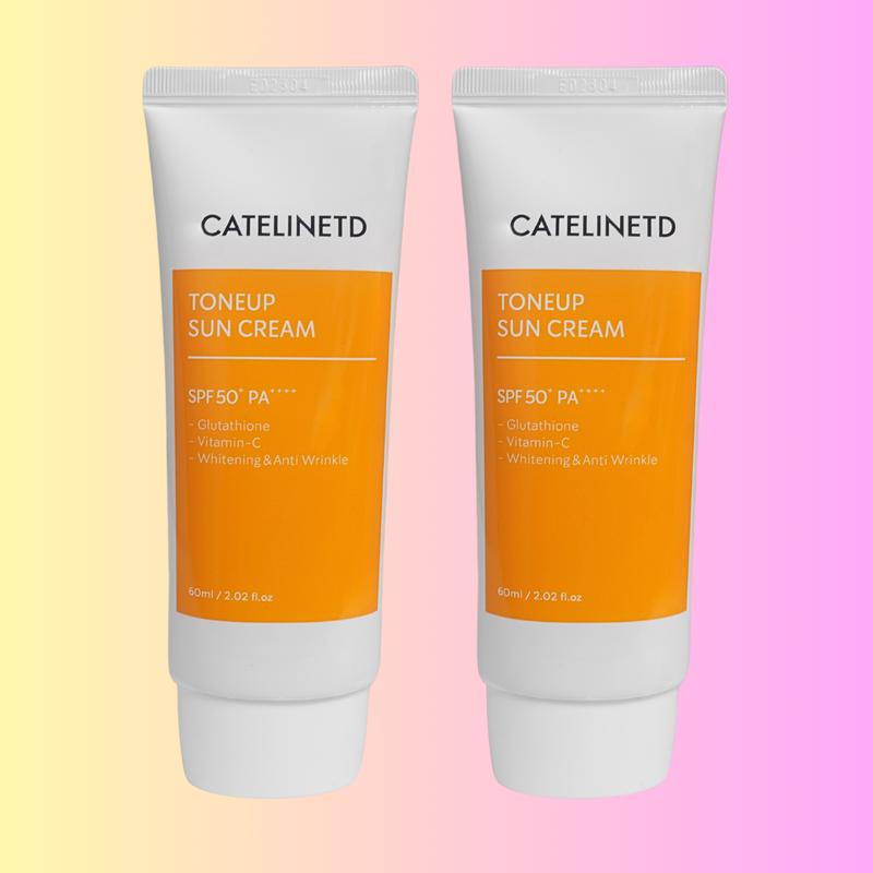 Combo 2 Tuýp Kem Chống Nắng Glutathione Vitamin C Bản Nân g Cấ p Catelinetd 60ml Hàn Quốc Mã SP001588